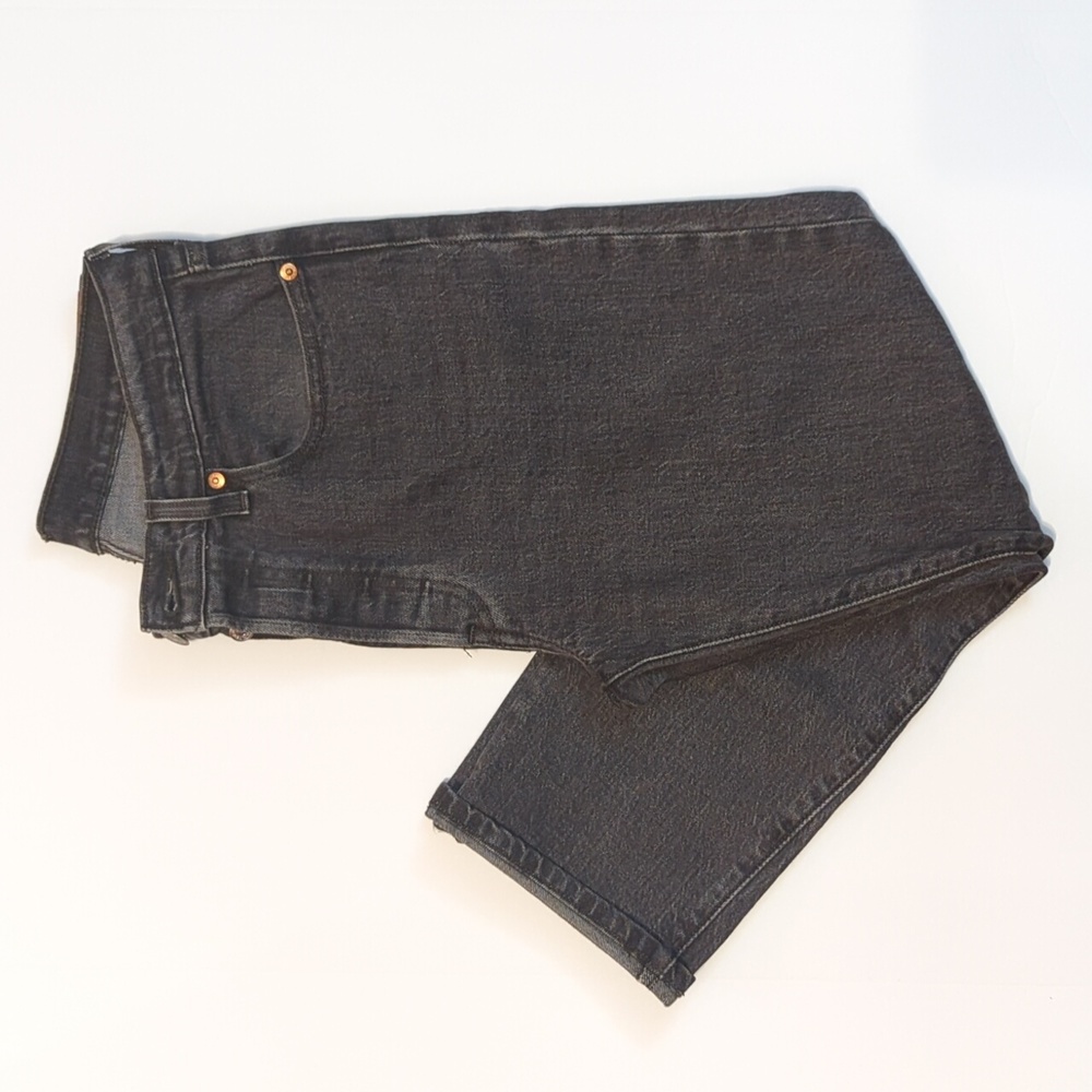 LEVI'S PREMIUM 501 ORIGINAL STRETCH CROPPED WOMEN'S JEANS, Cabo fade black, 28W